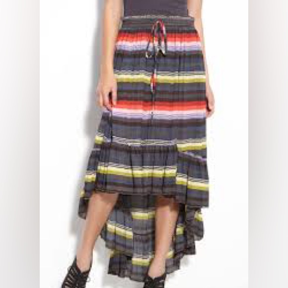 Free People Colorful Striped Maxi Skirt - Picture 3 of 10
